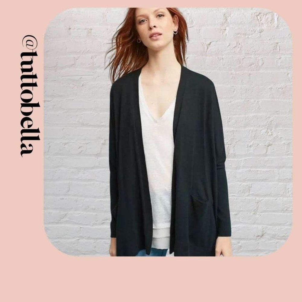 Anthro Moth Open Front Batwing Sweater Size M/L